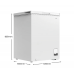 CCF142WE CHIQ 142 L Hybrid Chest Freezer 